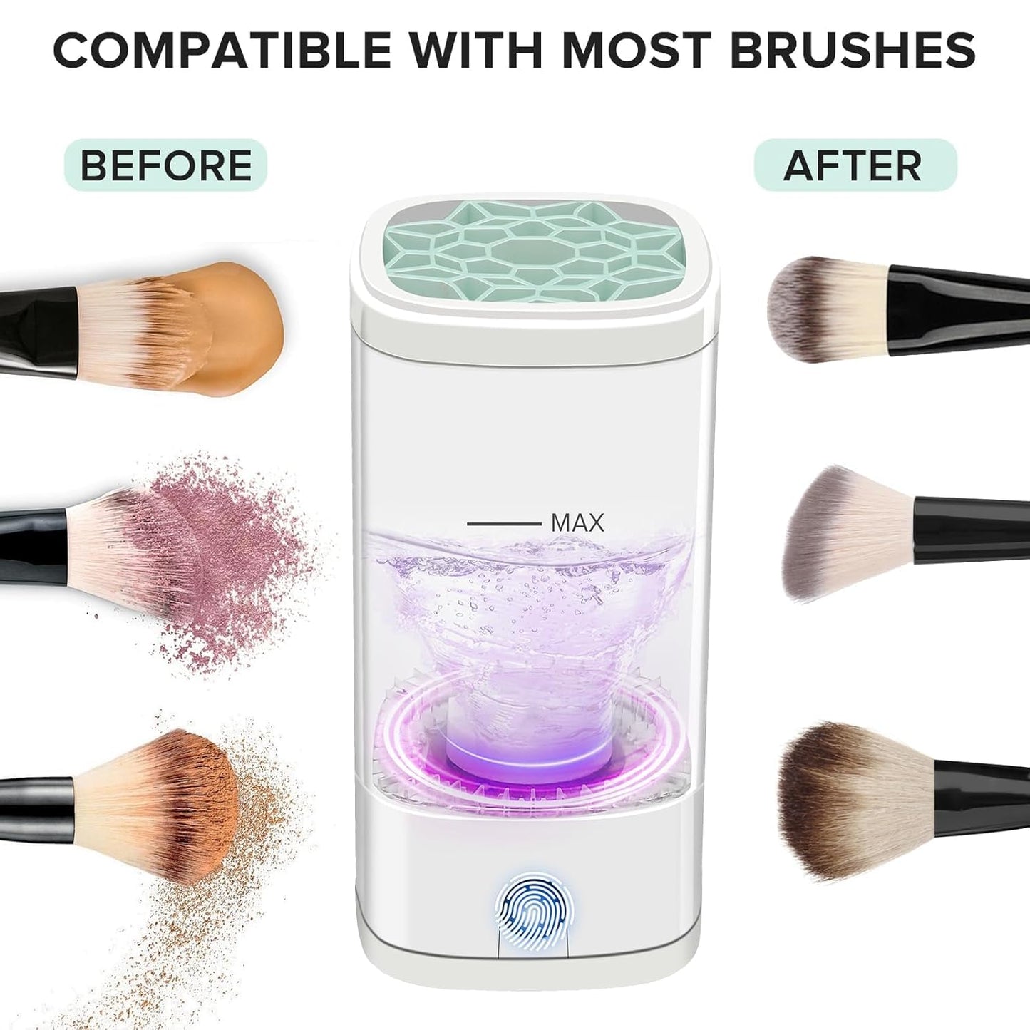 EcoBrush Wash Electric Makeup Brush Cleaner & Dryer