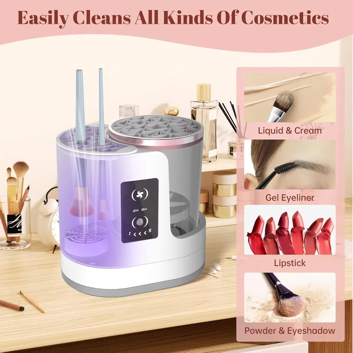 EcoBrush Wash Electric Makeup Brush Cleaner & Dryer